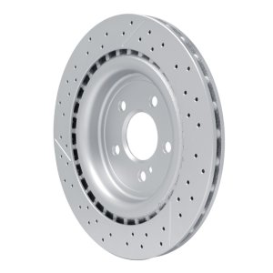 Mercedes-Benz GLA45 AMG Brake Rotor (1) - Rear - R1 Concepts - Drilled and Slotted - `12-`20